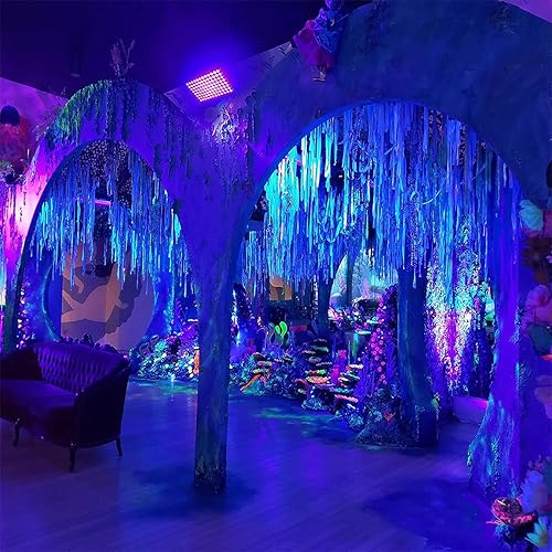 Miniatura 4 de Glostars 100W LED UV Black Light, Powerful UV Spotlight, IP66, 395nm UV Lamp for Christmas, Halloween Glow Party(2 Packs)