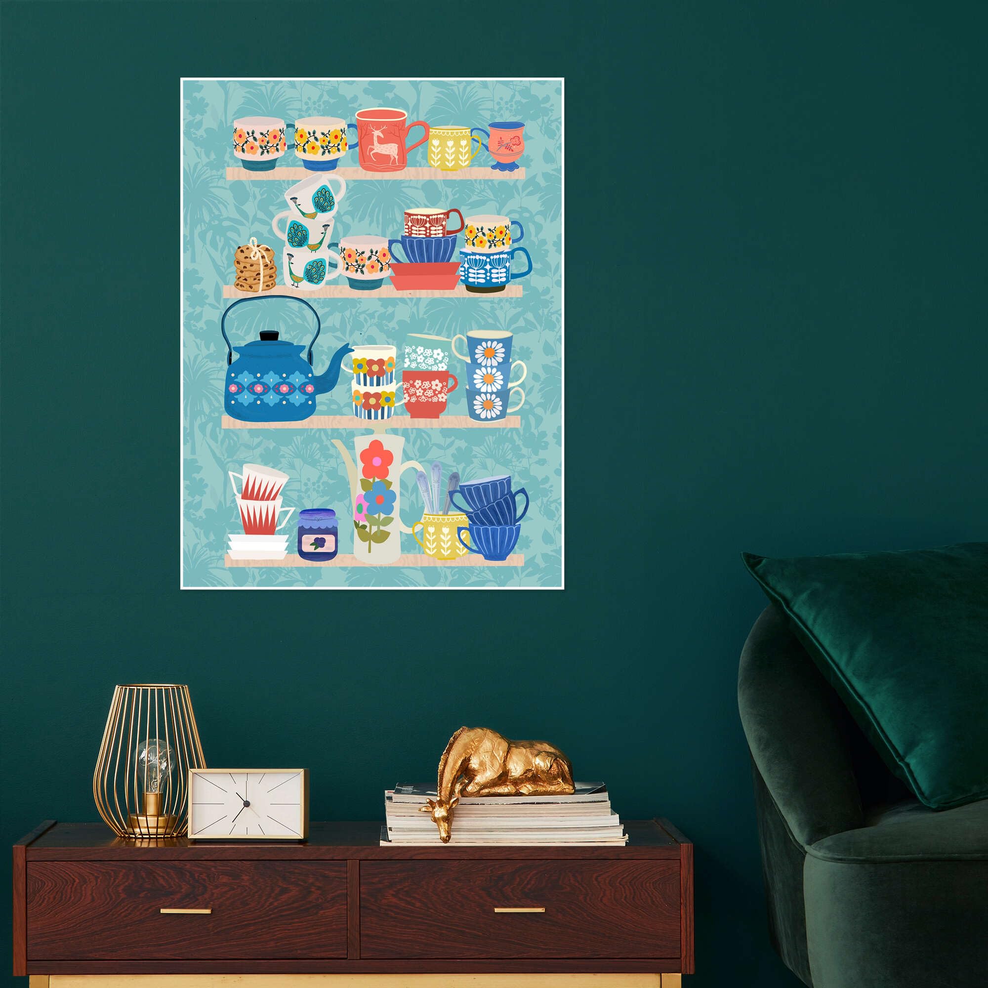 Vintage Scandi Ceramics Plakat