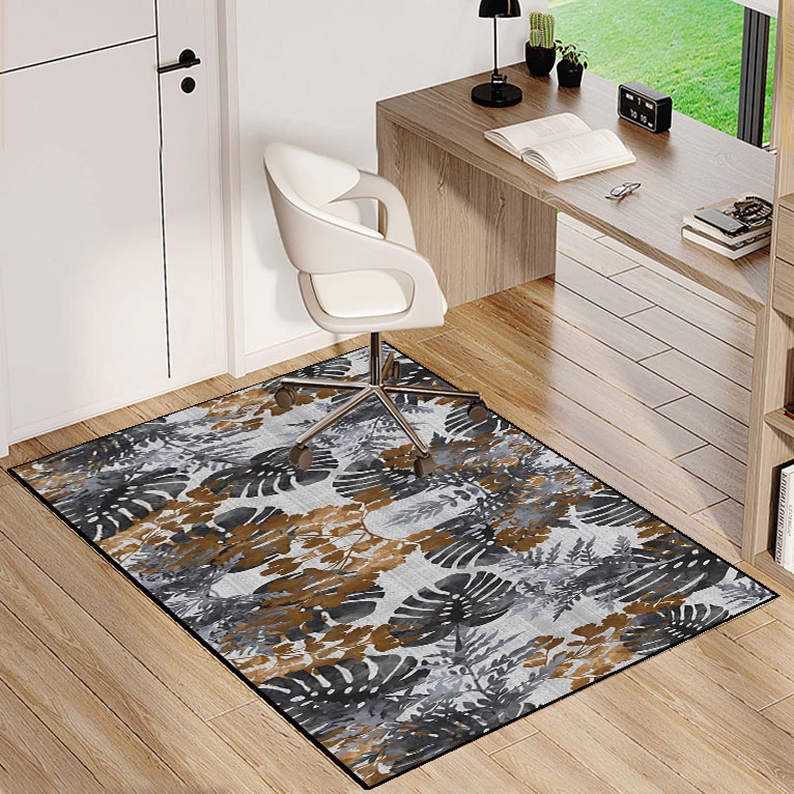 Single tree forest Office Chair Mat๏ผChair Mat For Hardwood Floors,Multi-Purpose Protector Chair Carpet For Home And Office โ image 1
