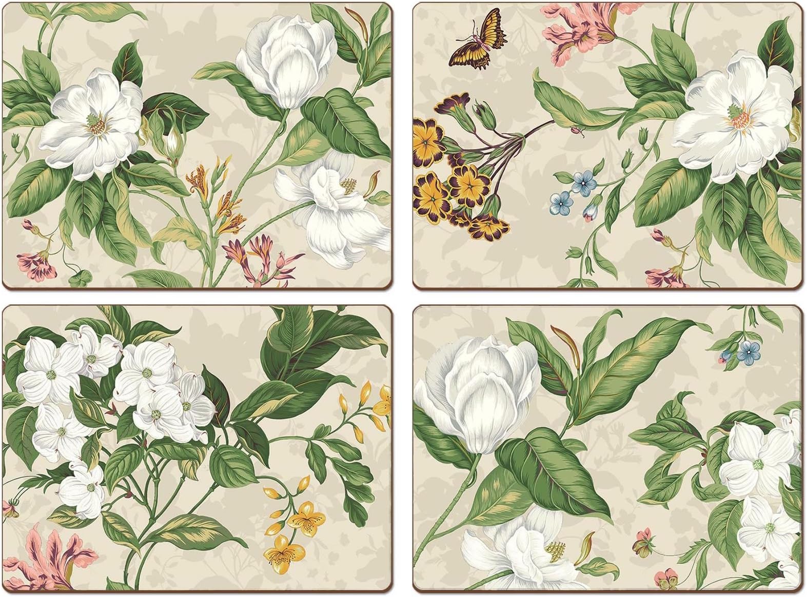 CALA Home "Garden Image Natural Placemats - Set of 4