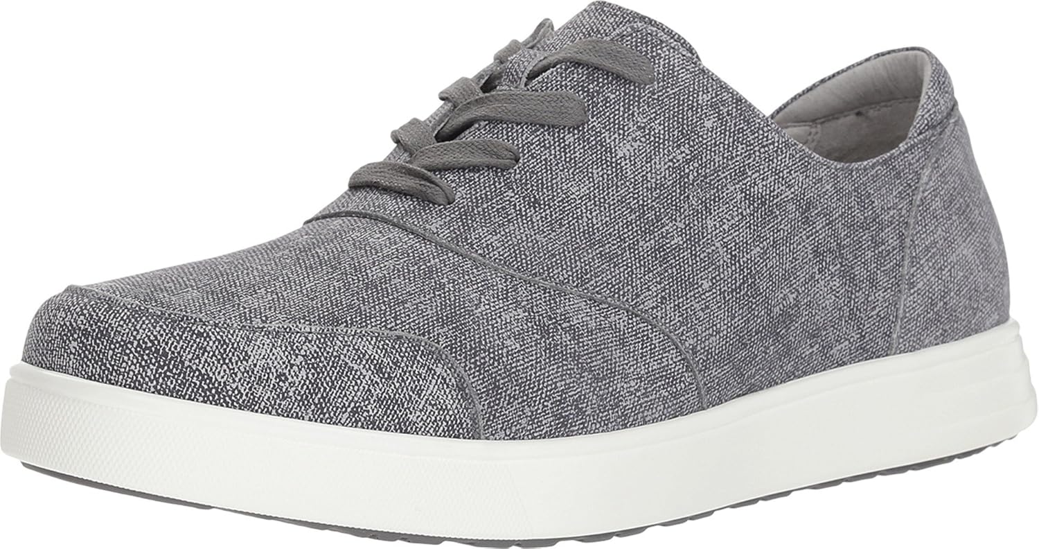 Alegria Mens Flexer Black Denim Denim Casual Shoes 42