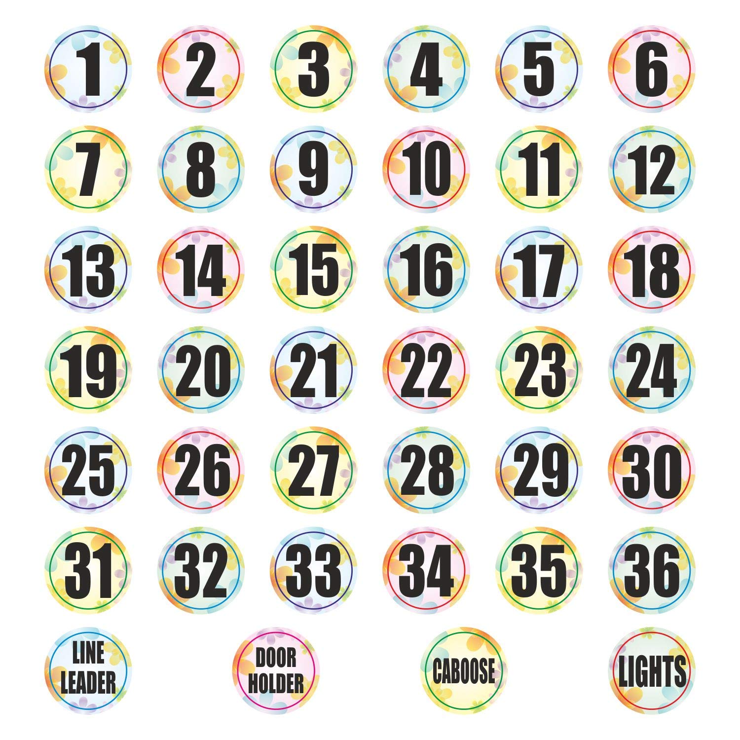 Parth Impexclassroom Line Up Helpers Stickers Pack Of 40 4 | Desertcart ...