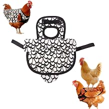 chicken aprons for hens, hen saddle for chickens, vest protection, white