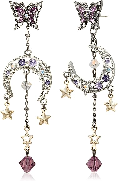 Amazon | ANNA SUI [アナスイ]蝶 月モチーフ ピアス SAMA1416 XX 