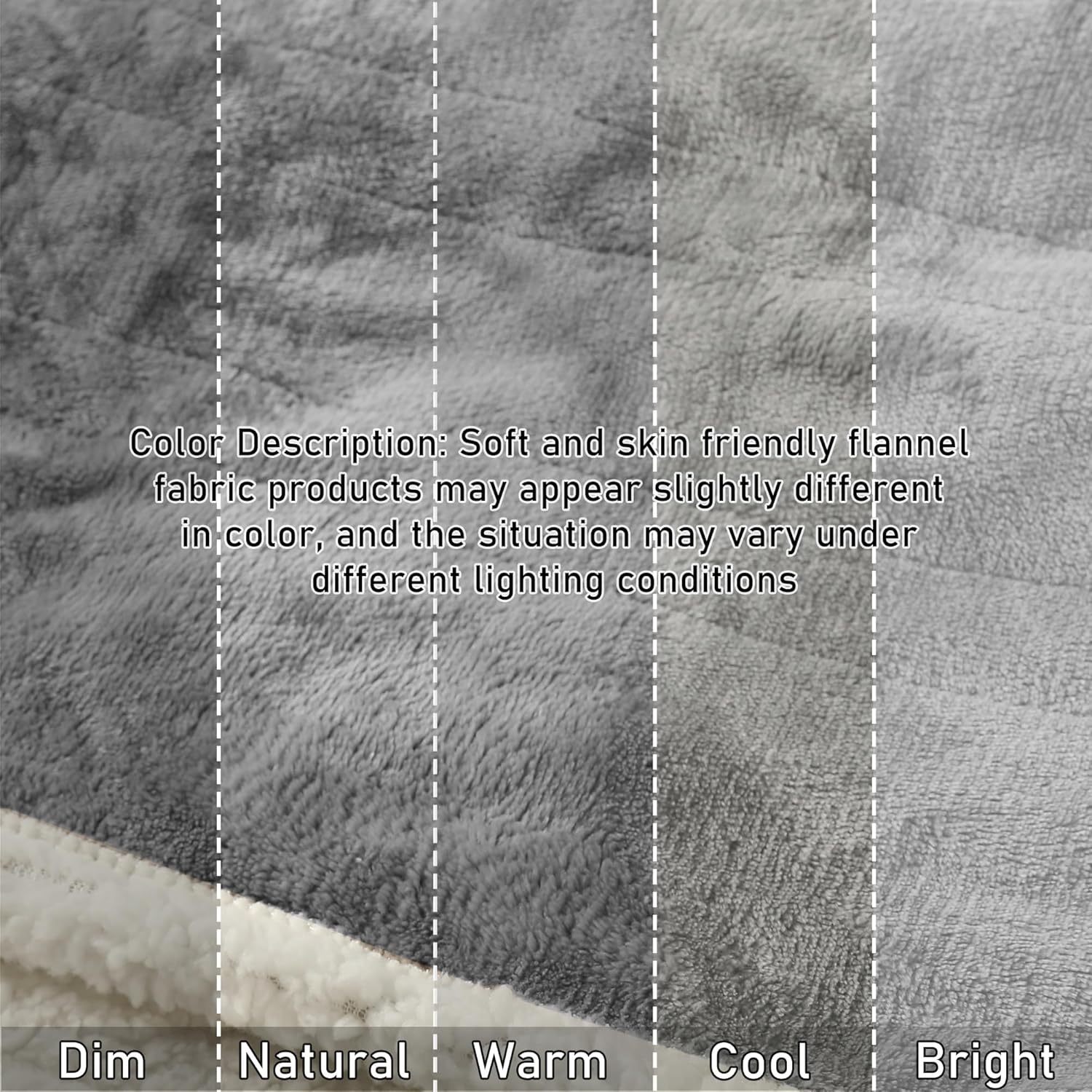 Heated Blanket Wearable Shaw - Electric Wrap Poncho Heated Throw Blanket with Hand Pockets, 50 * 64", 6 Heating Levels & 1-4H Timer, Ideal for Family, Light Grey - Image 4