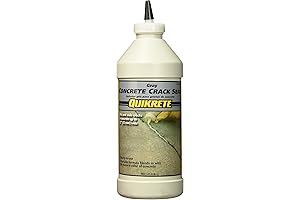 Quikrete Concrete Crack Seal Natural, 1 Qt - Easy, Durable, weatherproof Solution for Concrete Cracks