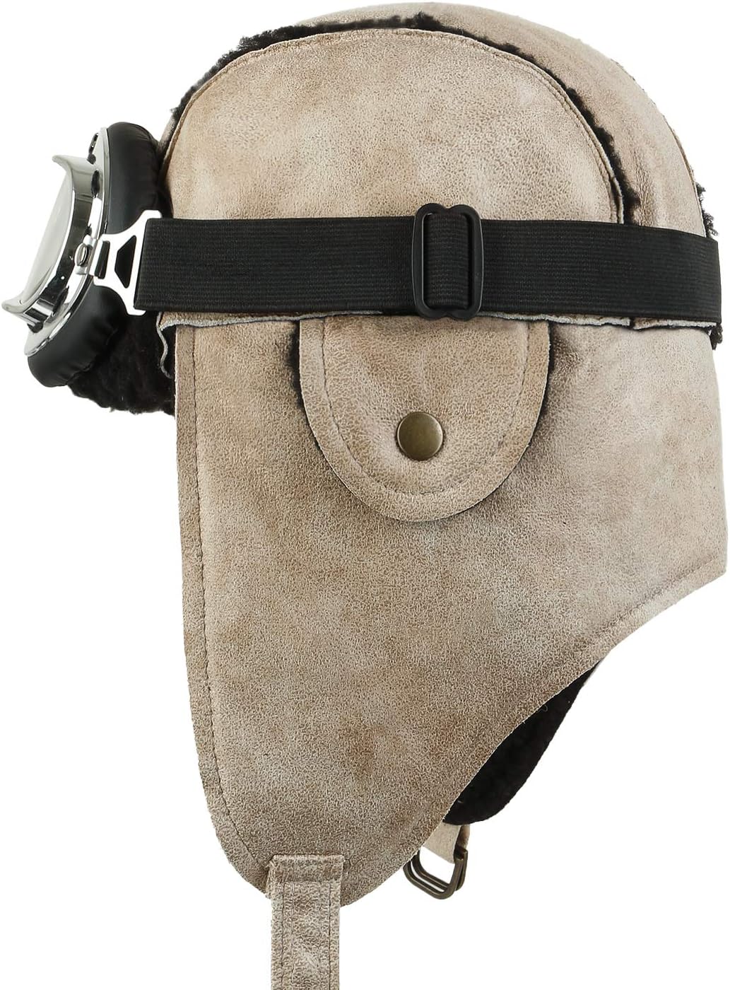 ililily Aviator Hat Winter Snowboard Fur Ear Flaps Trooper Trapper Pilot Goggles - Image 3