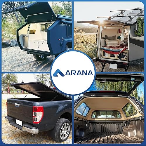 Miniatura 154 de ARANA C16-04154 - Puntales de gas de 15 pulgadas y 24 libras, para cubierta Snugtop, cubierta de cámper, piezas de repuesto para tapa de camión, 2