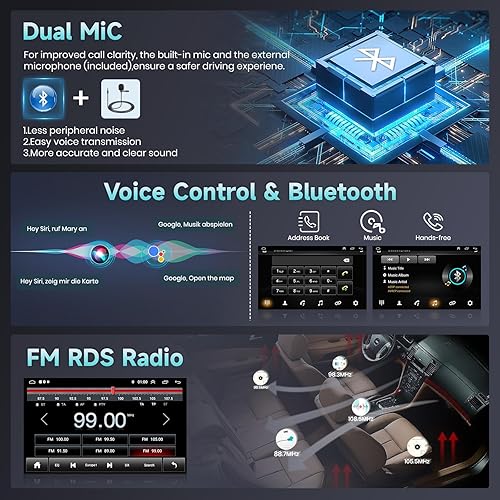 Miniatura 7 de Para Toyota Tacoma Radio 2005-2013 Android 11 estéreo de coche con Apple CarPlay Android Auto 9 pulgadas pantalla táctil GPS Bluetooth radio de