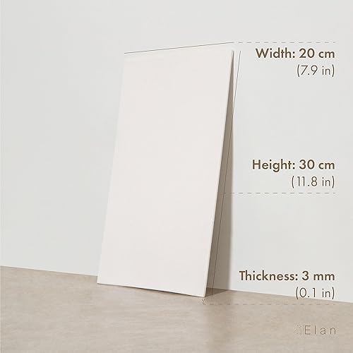 Miniatura 2 de Elan Paneles de lona de algodón de 8 x 12 pulgadas, paquete de 8 tableros de lienzo para pintar, lienzos para pintar, lienzos para pintar, tablero