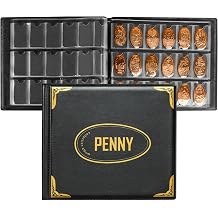 Pressed Penny Book, Penny Album Hold 216 Coins, Black