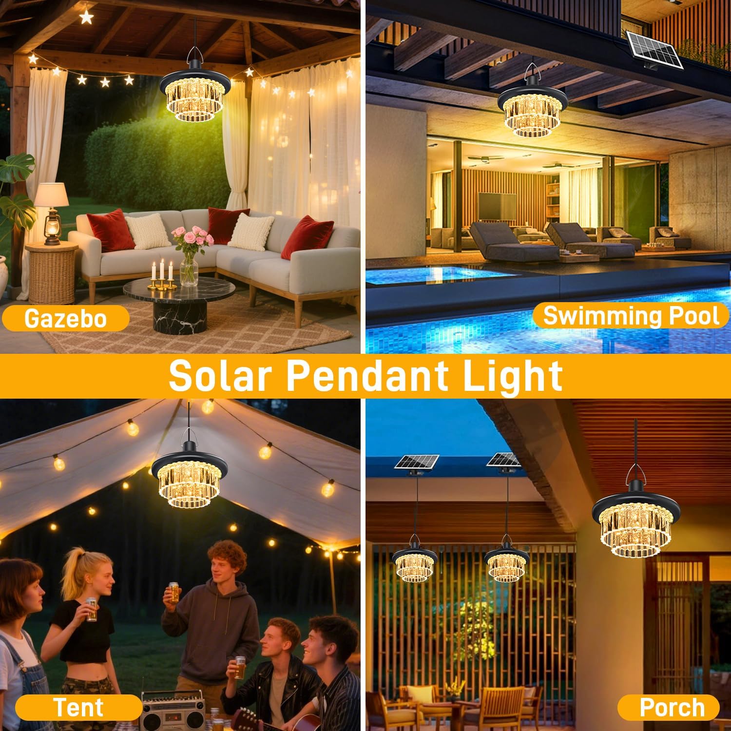 Solar Shed Light Otudoor - Solar Pendant Light Indoor Outdoor with 222 LED 800LM, 3 Modes Motion Sensor with Remote Control for Chicken Coop Barn Patio Gazebo Garage