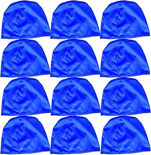 Paquete de 12 Gorros de natación de poliéster para Tela de poliéster Adulto Junior Kids childen Swim Hat