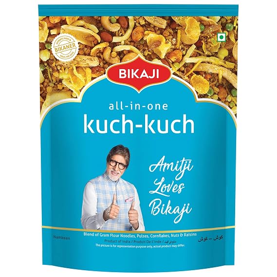 Bikaji Kuch-Kuch All in One 400g & Salted Peanut 200g Combo | Authentic Indian Namkeen Snacks | Crunchy Tea-Time Snack, Bar Snack & Party Mix | Savory & Spicy Munchies for Sharing & Everyday Snacking