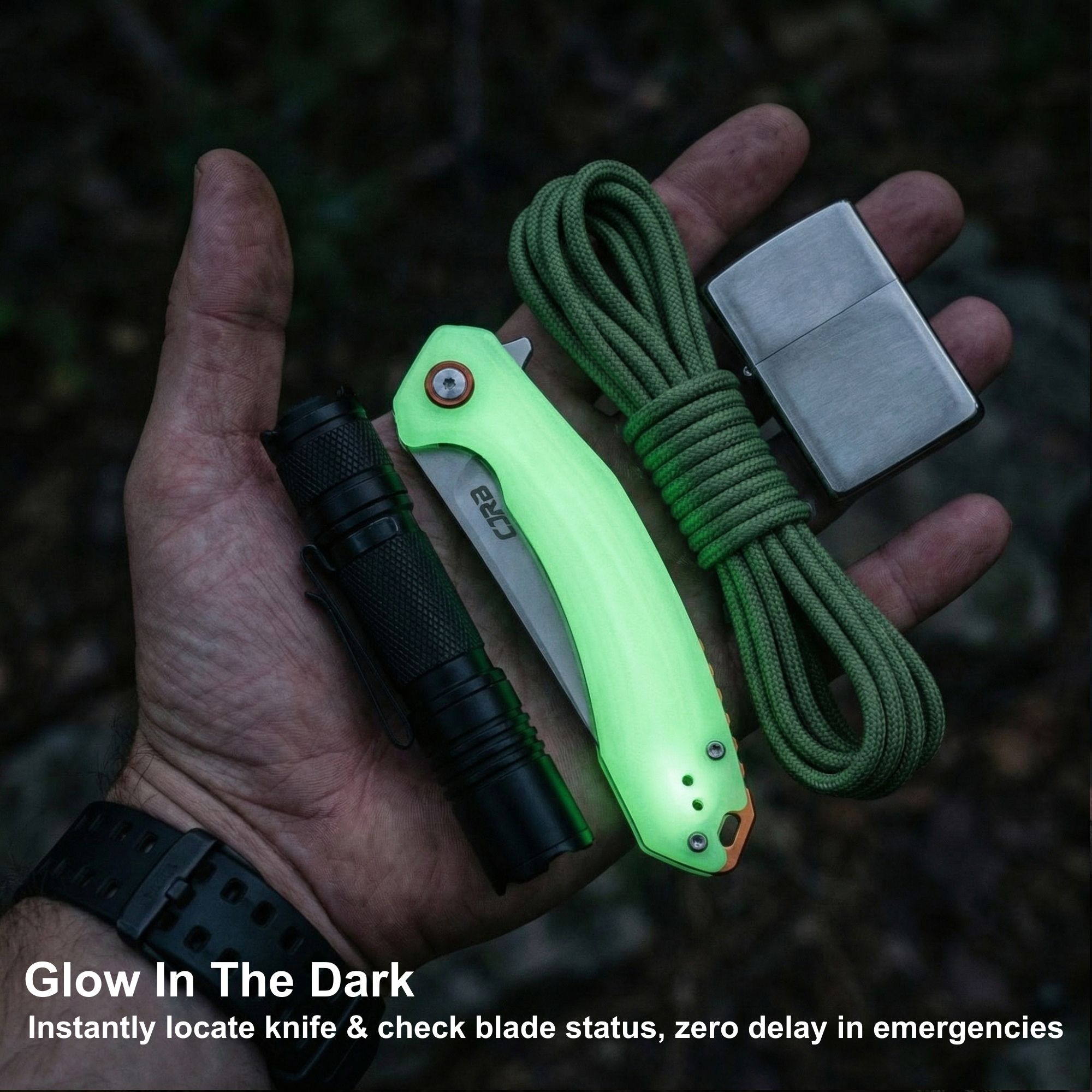 Amazon.com: CJRB Gobi G10 Glow in the Dark Handle Folding Pocket