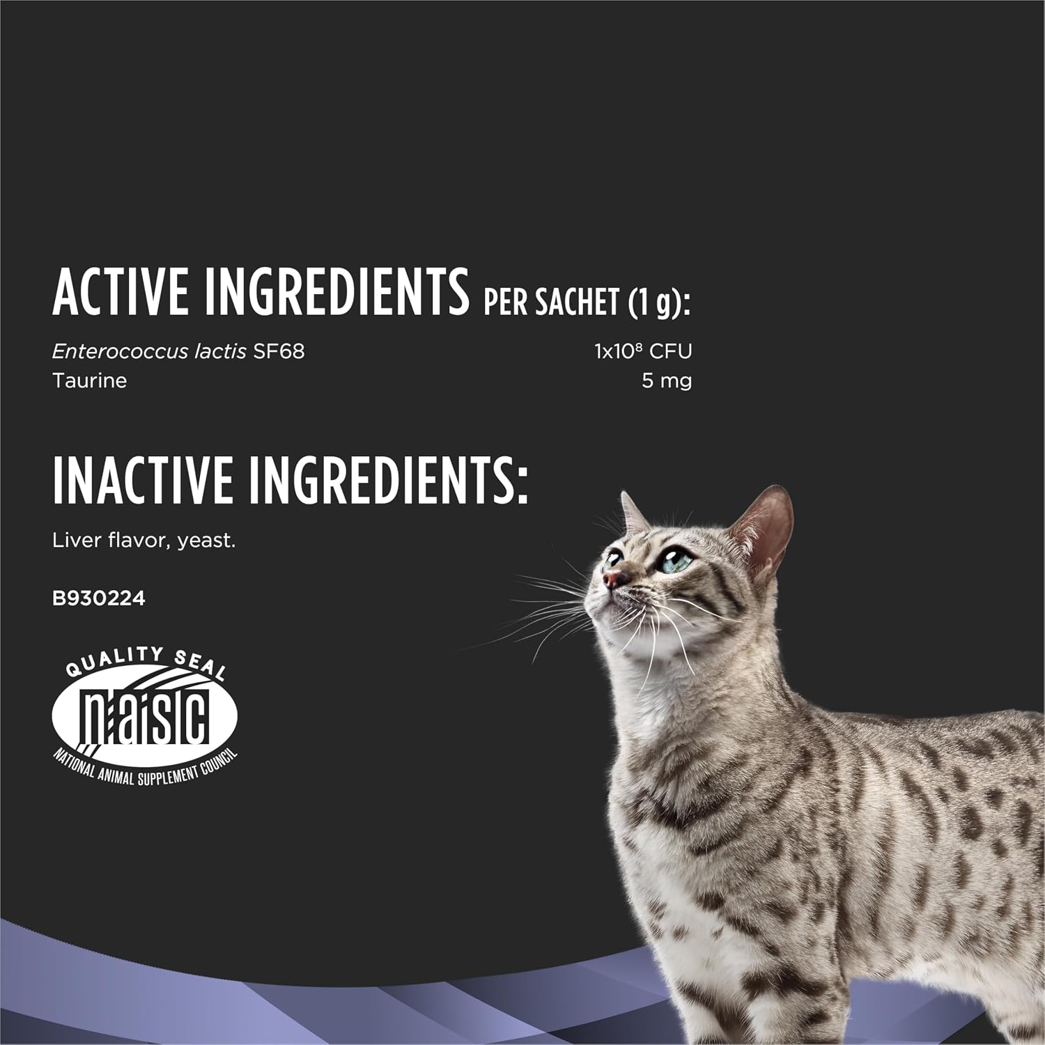 Purina Pro Plan FortiFlora Daily cat probiotics for digestive health and diarrhea relief 30-count