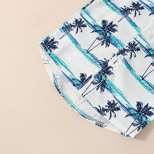 Miniatura 6 de fhutpw Ropa para bebé y niño pequeño 2T 3T 4T 5T Verano Niños Conjunto de camisa de manga corta con botones y pantalones cortos