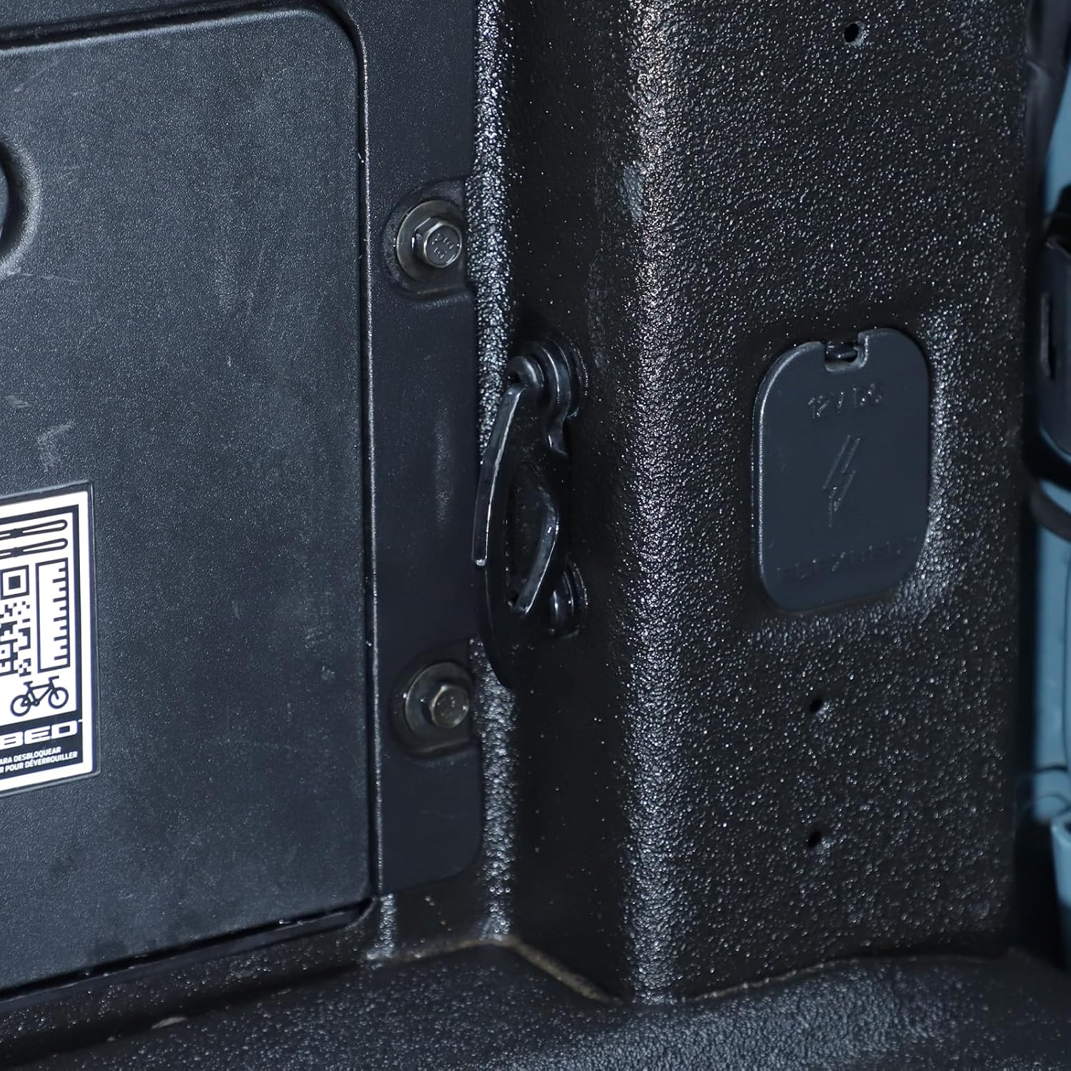 4-Pack Tie Down Hooks Anchors Bracket Compatible with Ford Maverick 2022-2025 Truck Bed Inner Hook Kits Accessories (Black 4PCS)