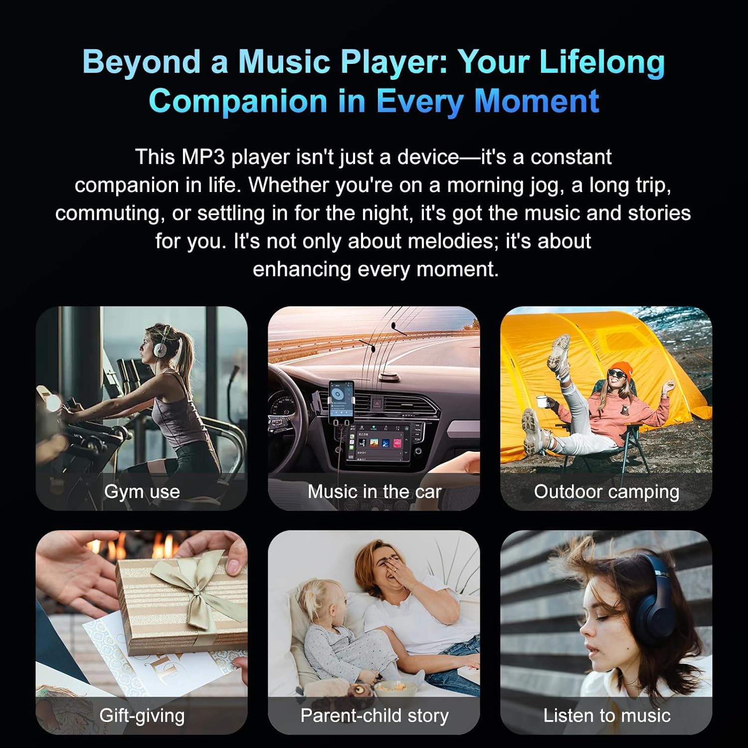 144GB MP3 Player with Bluetooth and WiFi, 4IN HD Full Touch Screen MP3 & MP4 Music Player with Spotify, Libby, Amazon Music,YouTube,Tiktok, E-Book, MP4 Player for Kids Up to 512G - Image 9