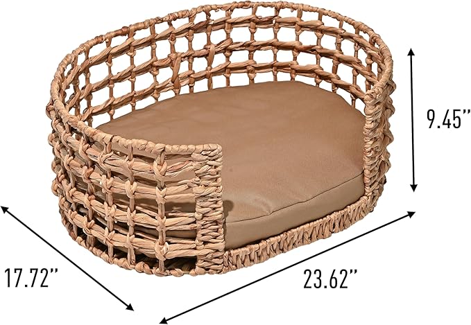 Cama Oval para Perro Mediana 60x45cm Lavable y Resistente miniatura 3