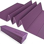 Foldable Yoga Mat - 1/3 Inch Thick, Lightweight, Easy to Store, Non-Slip Travel Yoga Mat for Fitness, Yoga, Pilates, Home Workouts, and Floor Exercises