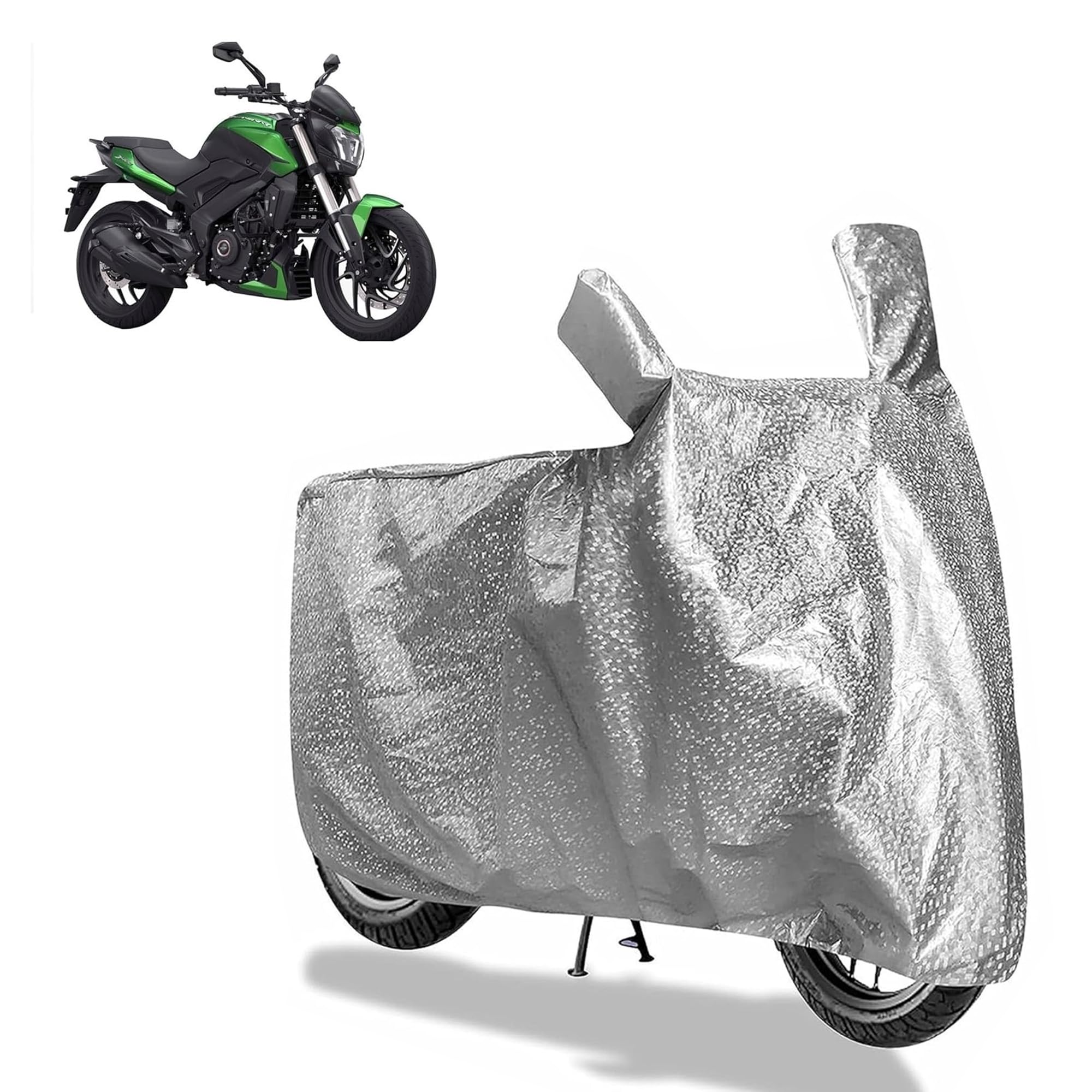 Sulfar Bike Cover for Bajaj Dominar (250 (2025)) | Waterproof, Dustproof & UV Protected | All Weather Two Wheeler Cover (Silver) New 2026 Variants-image-42