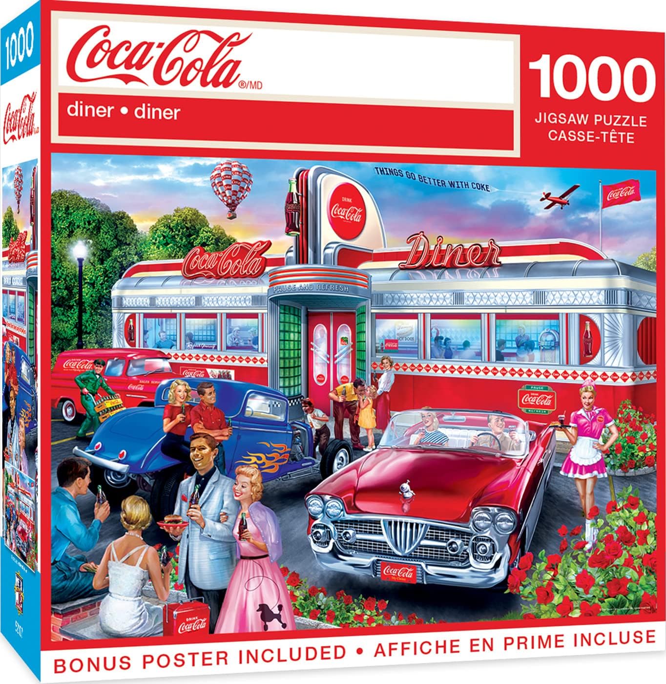 MasterPieces 1000 Piece Jigsaw Puzzle for Adults and Families - Coca-Cola Taste The Feeling - 19.25"x26.75"