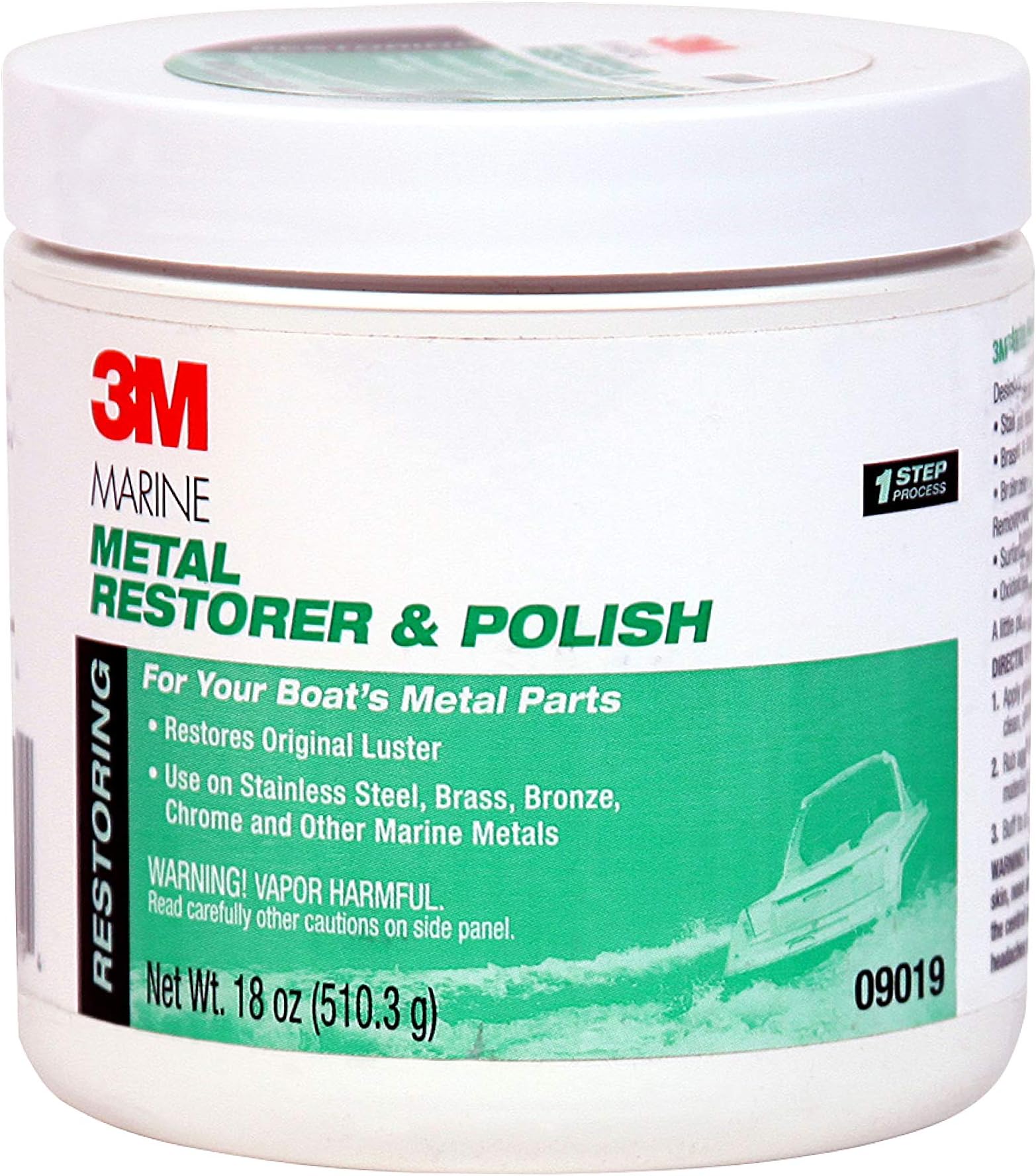 Metal Restorer and Polish, 09019, 18 oz Paste