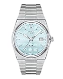 PRX Powermatic 80 316L Stainless Steel case, Swiss Automatic Watch for Men & Women, Ice Blue Dial, Stainless Steel, (T1374071135100)