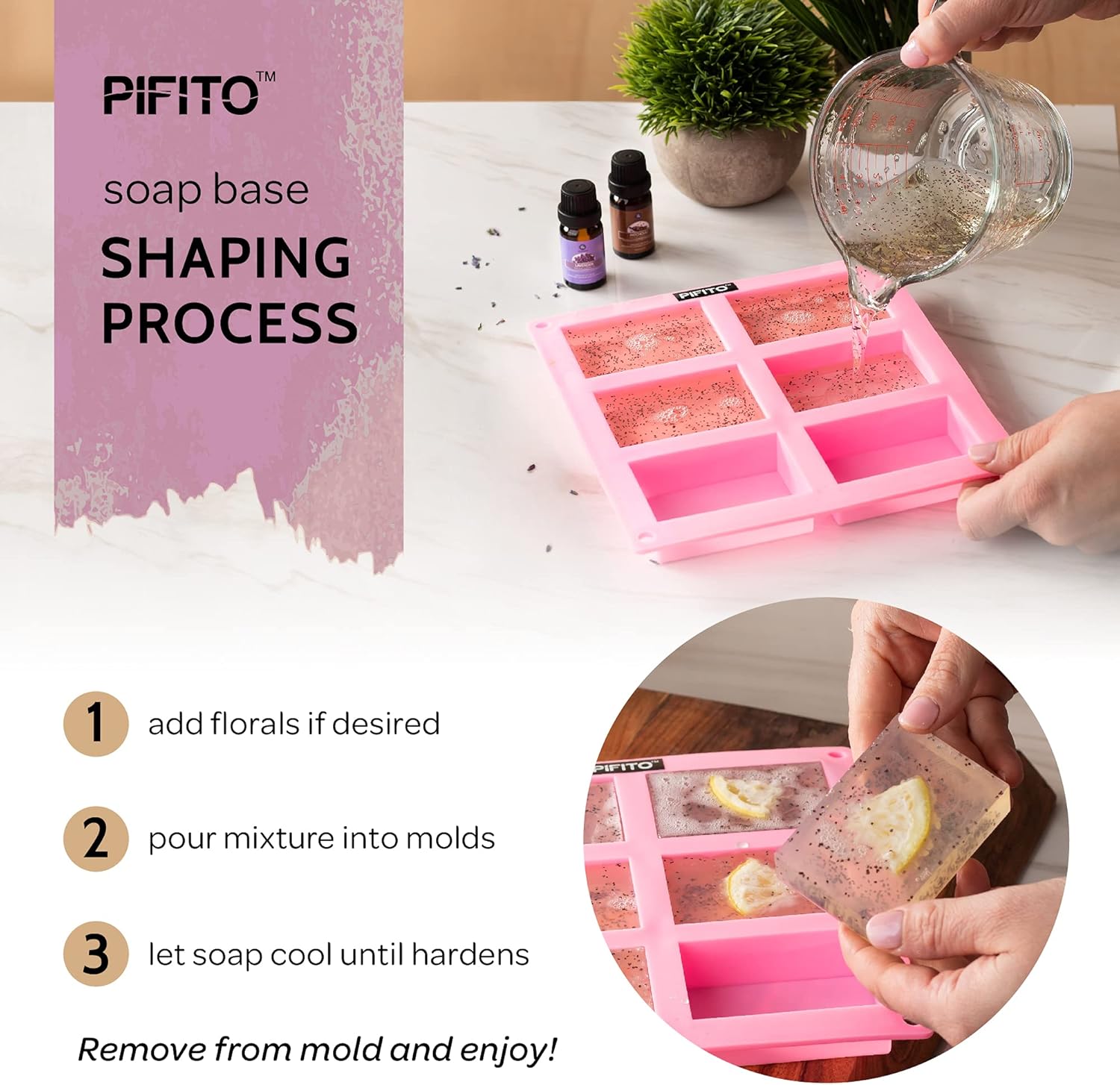 Pifito Shaving Premium Natural Glycerin Soap Base (5 lb) Luxurious Soap Making Supplies