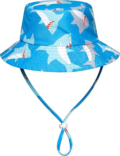 Vista 4 de Conjunto de traje de baño de 3 piezas para niños pequeños y bebés, protector de erupción, gorro y traje de baño con protección solar UPF 50+