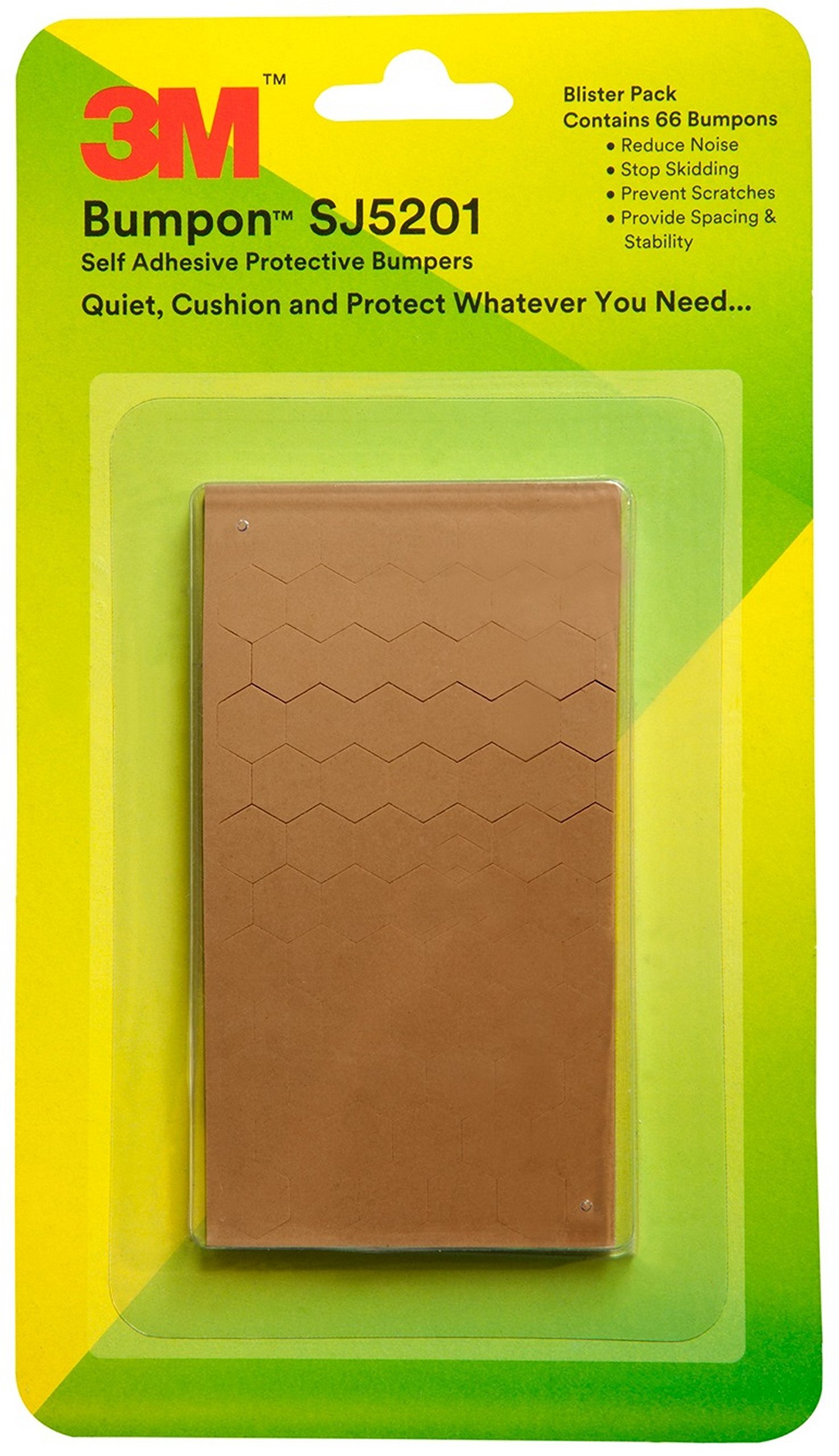 3M Bumpon Sj5201 Self-Adhesive Anti-Skid Protective Hexagonal Shape Bumpers - (60 Pcs, Brown, Hexagonal Shape) (B06W5HD2NF) Amazon Price History, Amazon Price Tracker