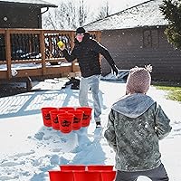 Vista 2 de Juegoal Outdoor Giant Yard Pong Game Set Outdoor Toss Game Throwing Game for Beach, Camping, Lawn and Backyard