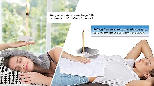 Miniatura 6 de 1 toalla de tratamiento de velas con 6 discos protectores de vela. Ten en cuenta que las velas no están incluidas