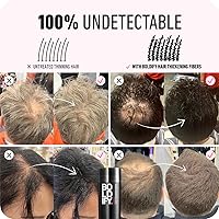 Vista 6 de Boldify Build & Conceal Bundle - Fibra capilar y polvo de línea capilar (rubio oscuro): espesante indetectable para cabello fino, retoque