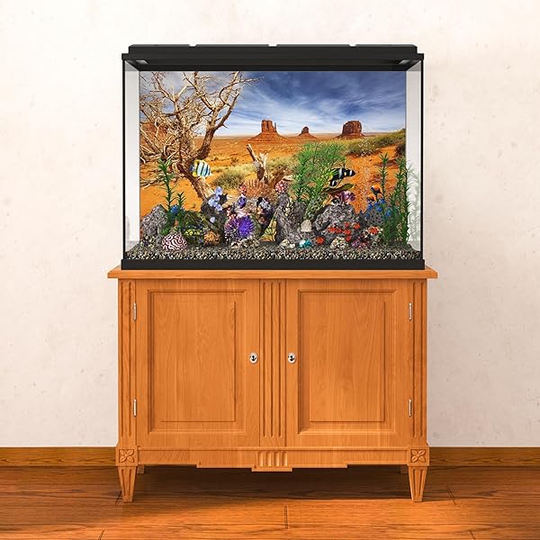 91x50cm Rettile Habitat Sfondo Arancione Deserto Terrario Sfondo Vinile Sfondo - 4