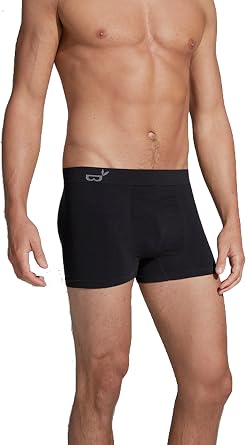 Boody - Seamfree Mid-Length Mens Boxer Briefs - Seam-Free Waistband & Gentle Support - Soft Ribbed Design - Bamboo Viscose