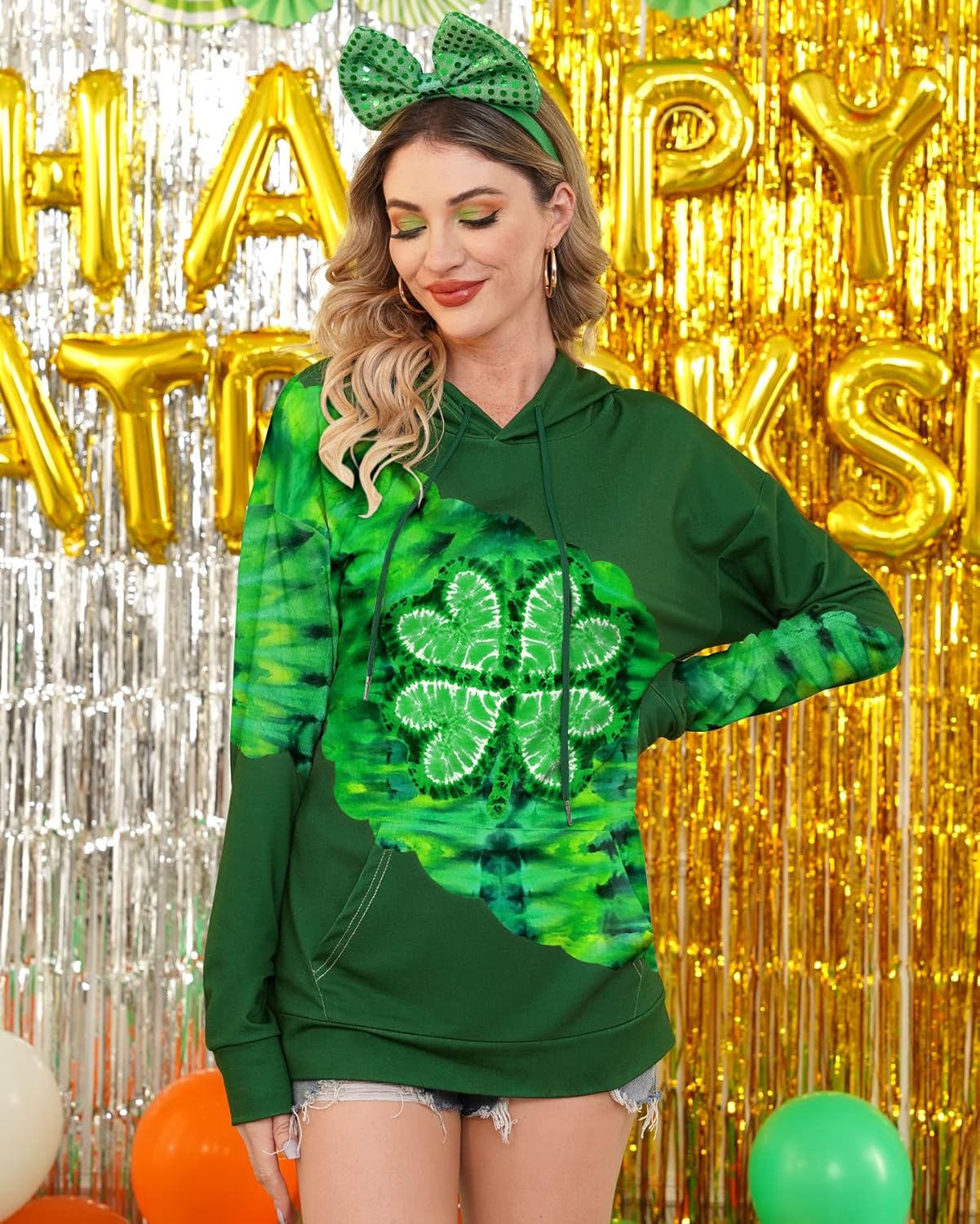 For G and PL Women's St. Patrick's Day Lucky Green Irish Hoodie Collection S-XXL - Image 4