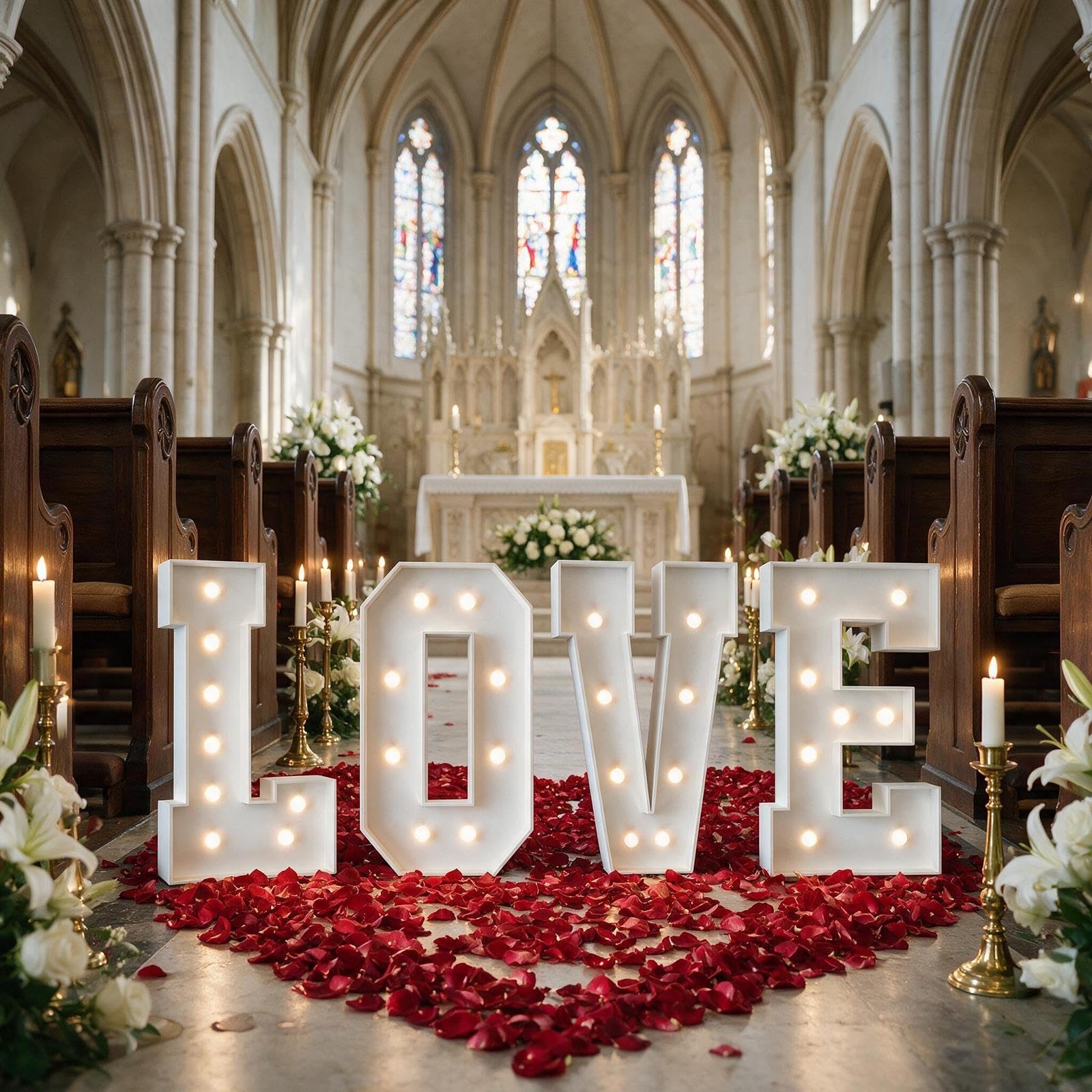 Riesige LOVE Leuchtbuchstaben Marquee mit LEDs Heiratsantrag Deko | Schaumplatte Vorgecutt, Leichter Aufbau, Kabellos, Leicht, Mehrfach Verwendbar, Verlobung & Jubiläum(Warm white,70cm)