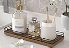 Acacia Wood Bathroom Vanity Tray, 11