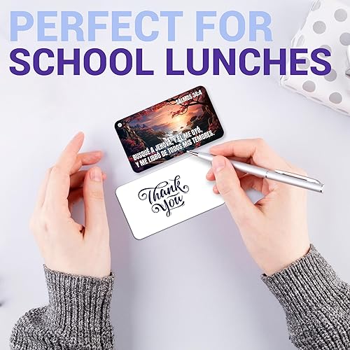 Miniatura 7 de 70 tarjetas de felicitación con versículos bíblicos españoles cita inspiradora de las Escrituras cristianas religiosas  Agradecimiento y aliento en