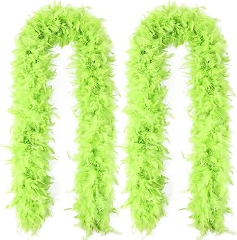 Chandelle Turkey Feather Boa 30g 1.64 Yards for Party Wedding Christmas Costume Decoration2pcs