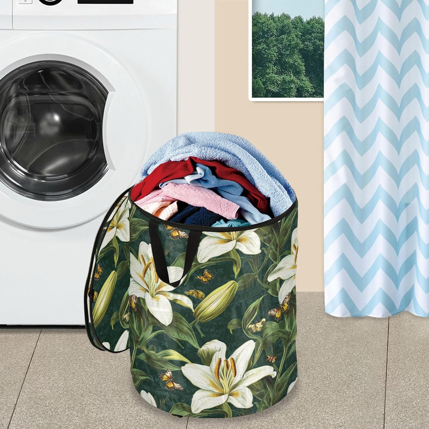 Cute Cartoon Rainbows laundry basket folding and waterproof laundry basket with handles with sturdy handle tubs outdoor Decor for garage nursery shelf canasta para ropa sucia de ni?a