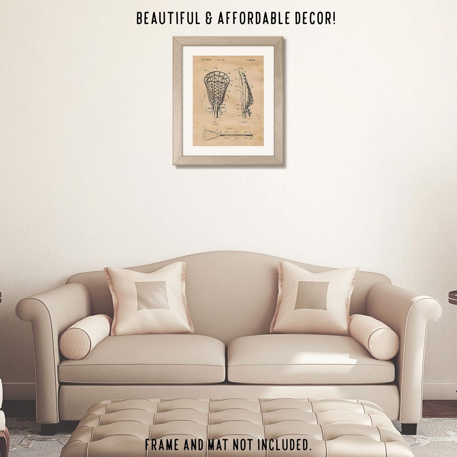 Classic Lacrosse Stick Patent Prints, 1 (11x14) Unframed Photos, Wall Art Decor Gift for Home Office Studio Gears Garage Shop School Gym College Student Teacher Coach Team Sports Championship Fan - Image 4