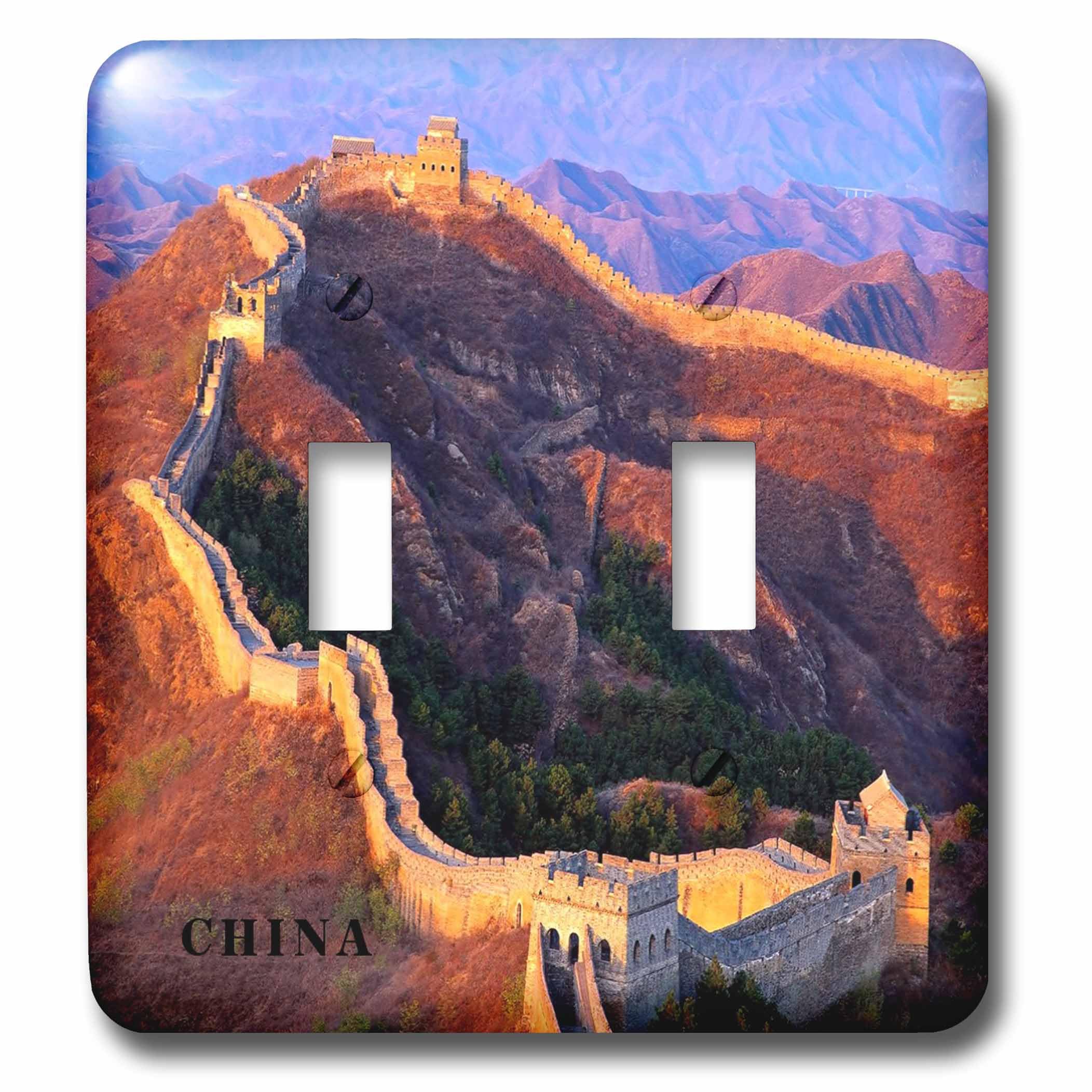 Interrupteur double Grand Wall of China 3dRose lsp_80828_2 mural