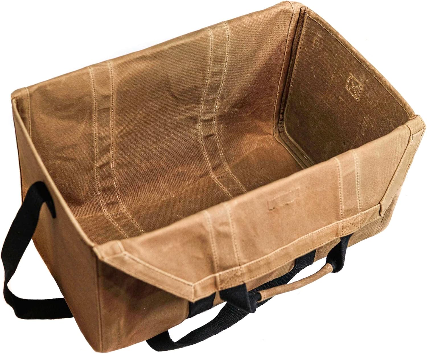 Readywares Waxed Canvas Firewood Bag – Heavy-Duty Log Tote Bag with Reinforced Handles – Durable Wood Holder for Fireplace, Campfire, and Outdoor Use - Image 3