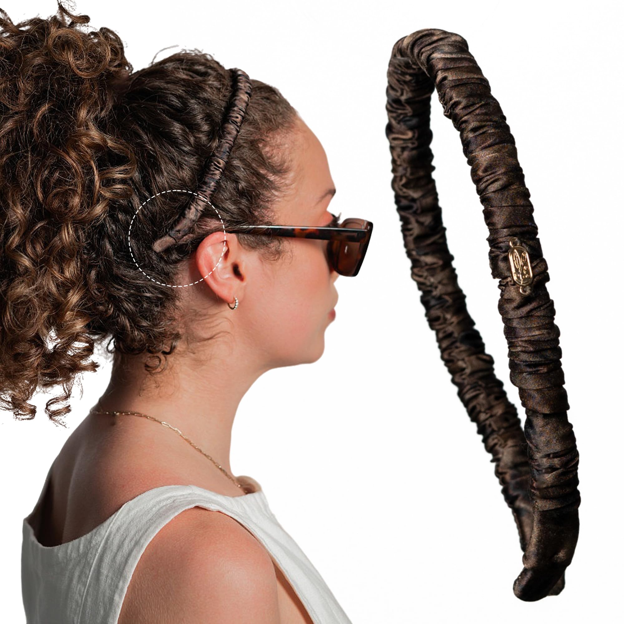 Curlfriend Collective Brunette Comfort Curve Silk Headband