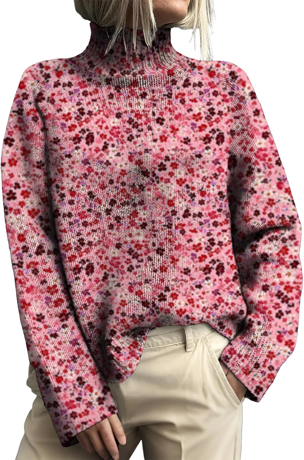 Women's Sweaters Business Casual Work Teacher Turtleneck Sweater Long-Sleeved Pullover Casual Vacation Clothes