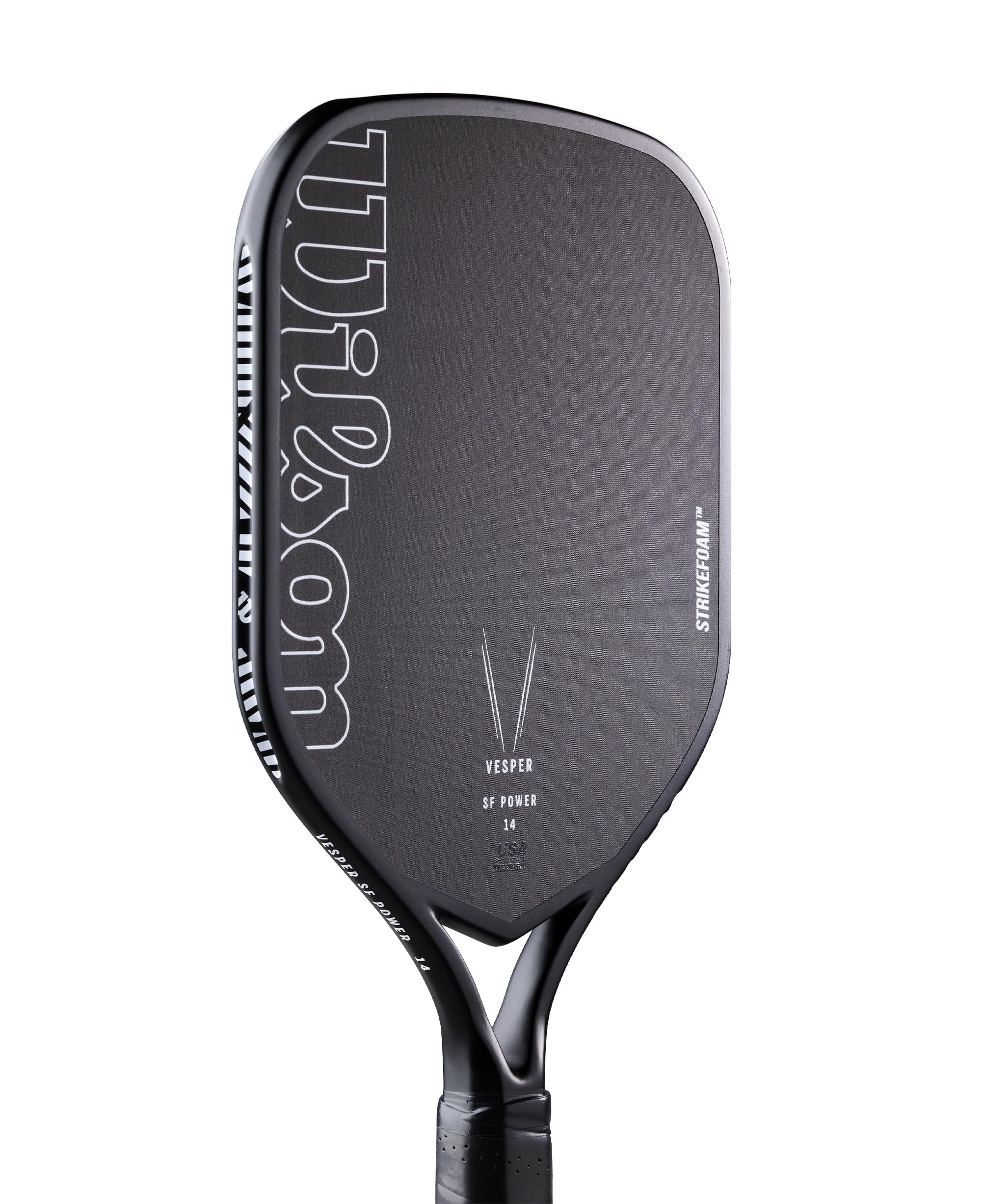 Wilson Vesper SF Power 14 Pickleball Paddle - Preto/Branco