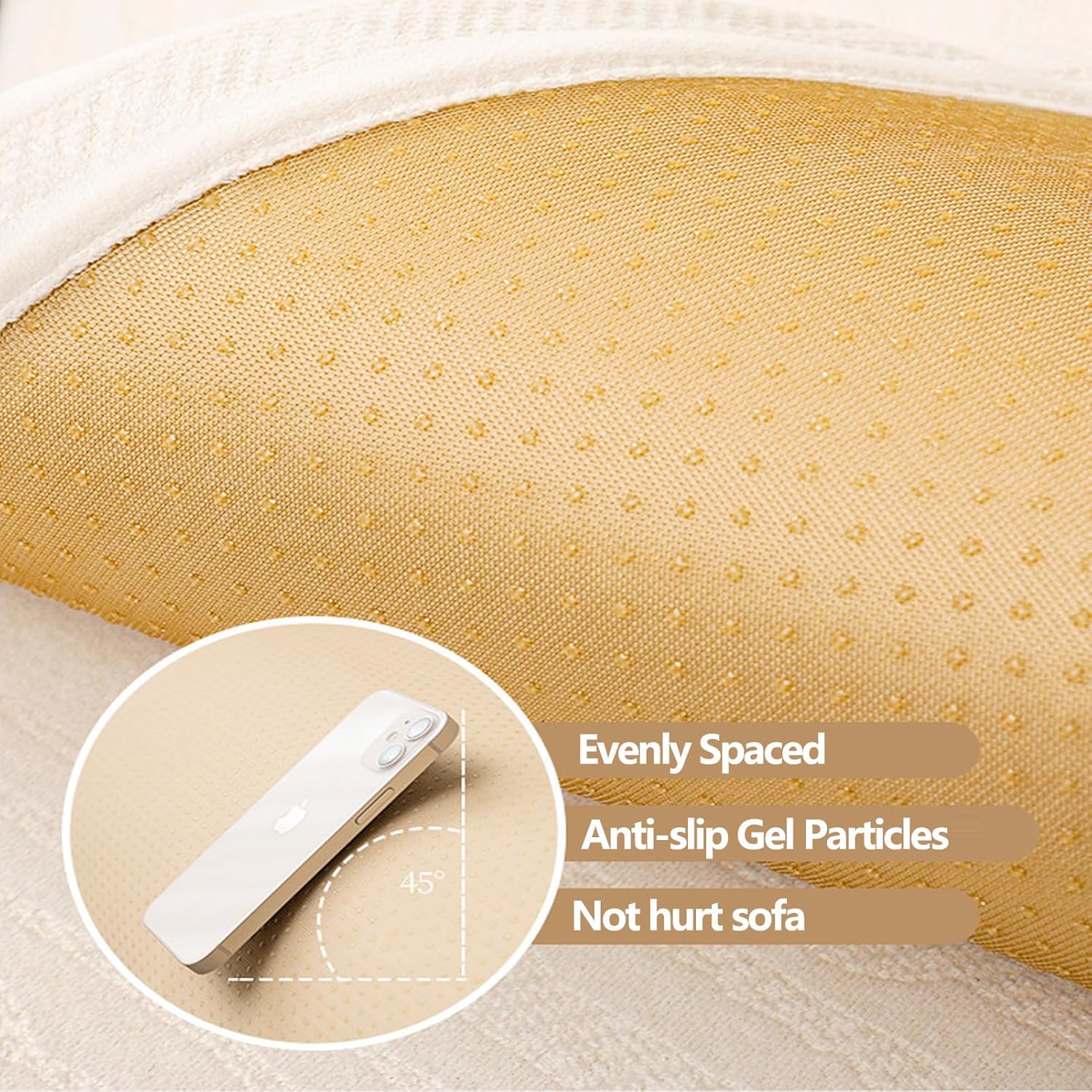 L Shape Separate Cushion Couch Chaise Cover, Sofa Covers 3 Seater and 2 Seater, Not Easy to Wrinkle Chenille Sofa Slipcover with Exquisite Grain, Anti-Slip for Sectional Sofa